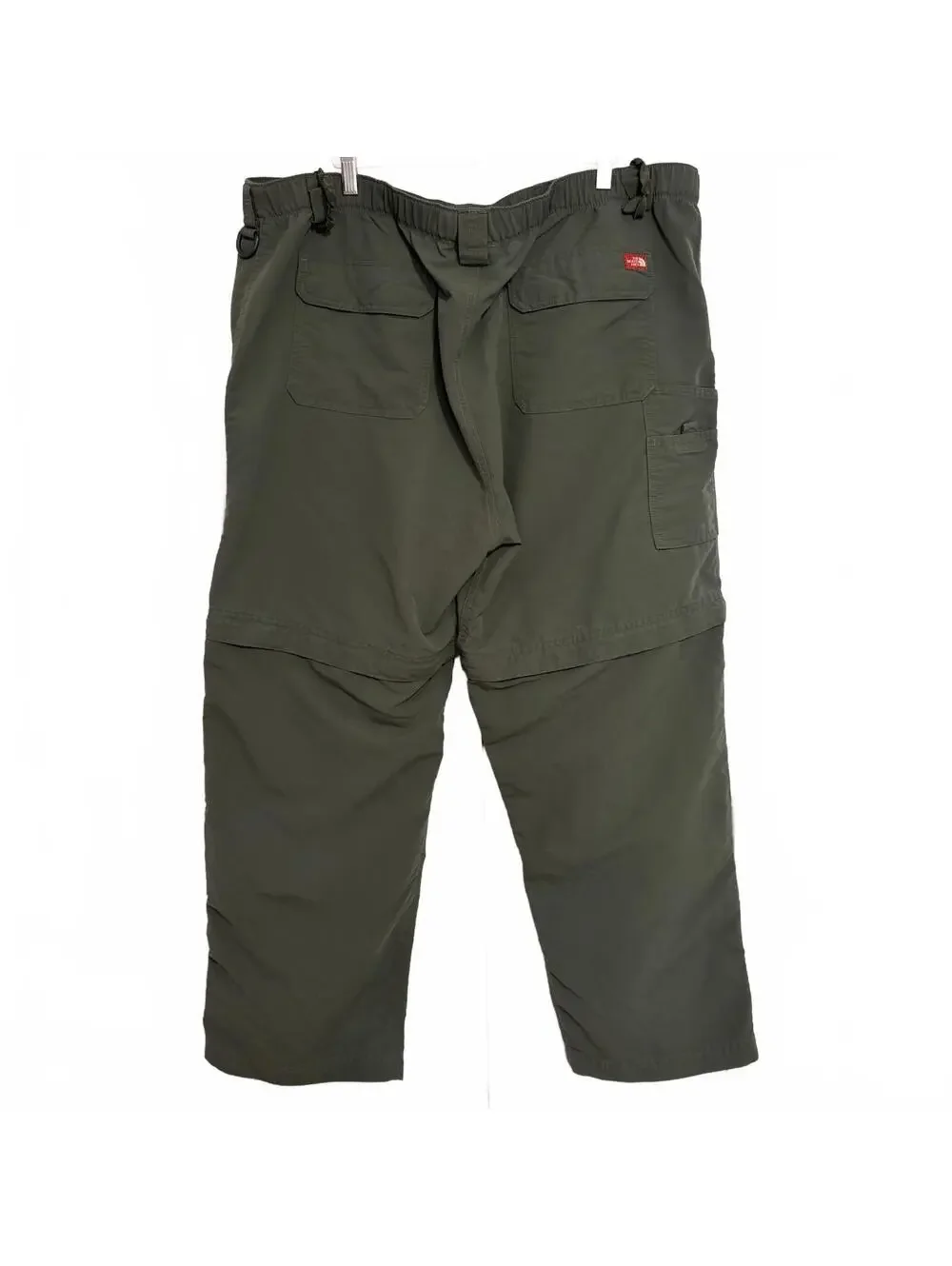 The North Face Men’s Ripstop Convertible Zip Off Cargo Hiking Pants,  Green XXL